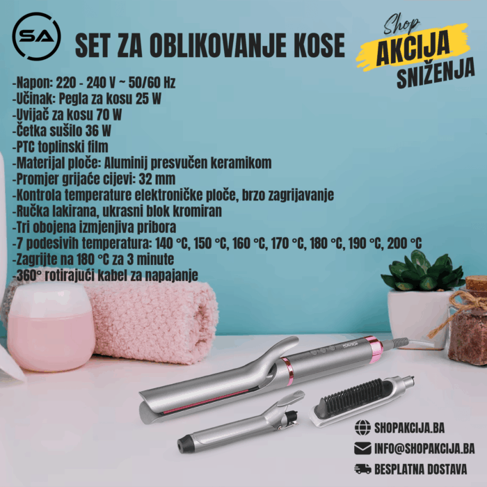 3 U 1 set za oblikovanje kose - 20168 - Image 1
