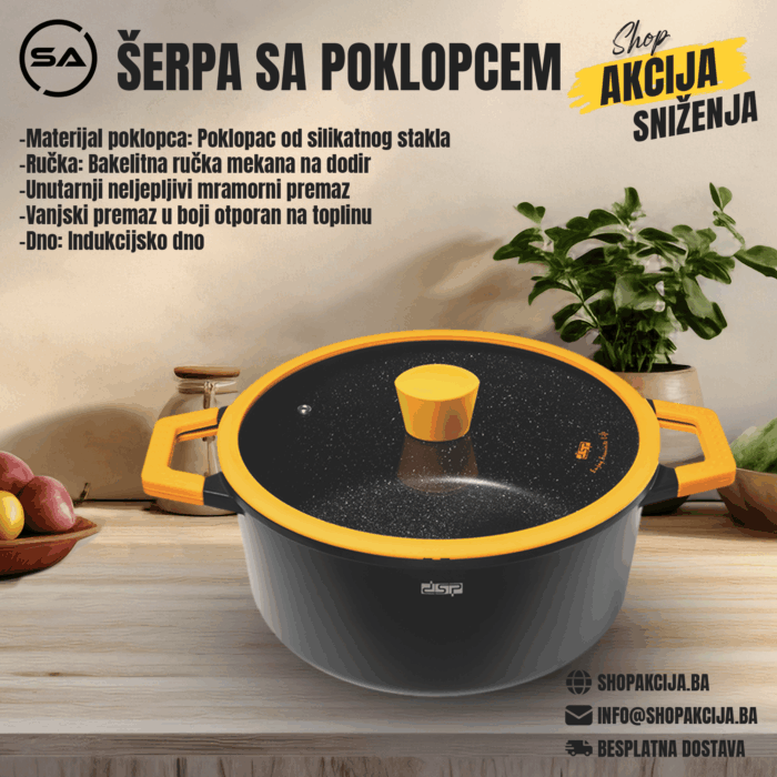 Šerpa sa poklopcem - CA002-B28-Black - Image 1