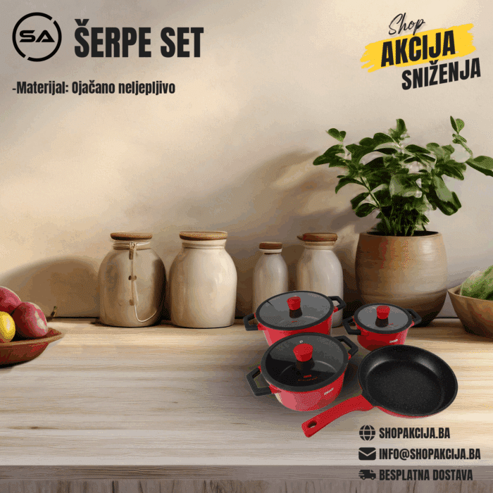 Šerpe set od 4 - CA002-S02-Red - Image 1