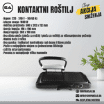 Kontaktni roštilj - KB1050