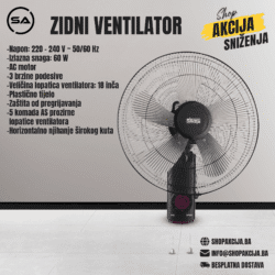 Zidni ventilator - KD3081