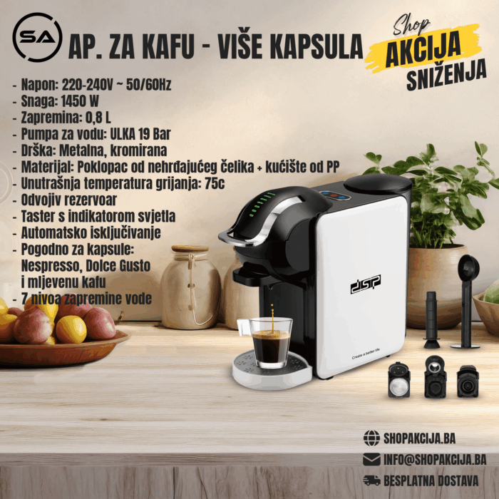 Aparat za kafu sa više kapsula 1450W - KA3131 - Image 1