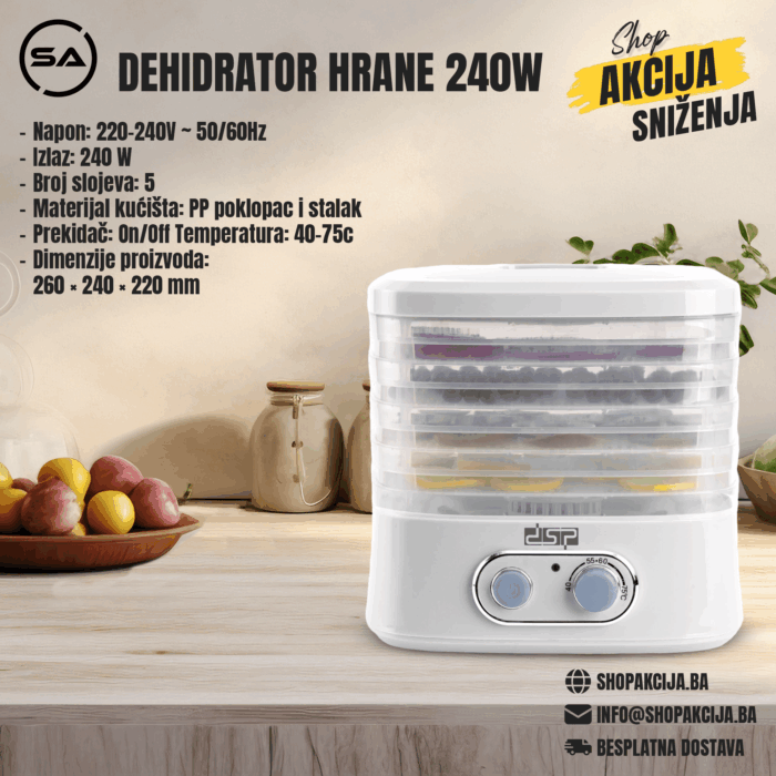 Dehidrator hrane 240W - KA9003 - Image 1