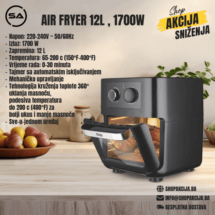 AIR FRYER 12L , 1700W - KB2029 - Image 1