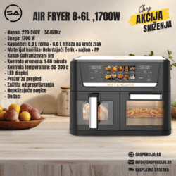 AIR FRYER 8+6L ,1700W - KB2188