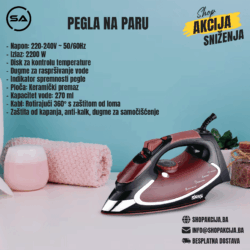 Pegla na paru 2000W - KD1023
