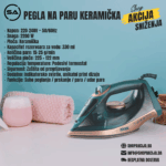 Pegla na paru keramička 2200W - KD1351