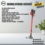 Akumulatorski usisivač 150W - KD2063