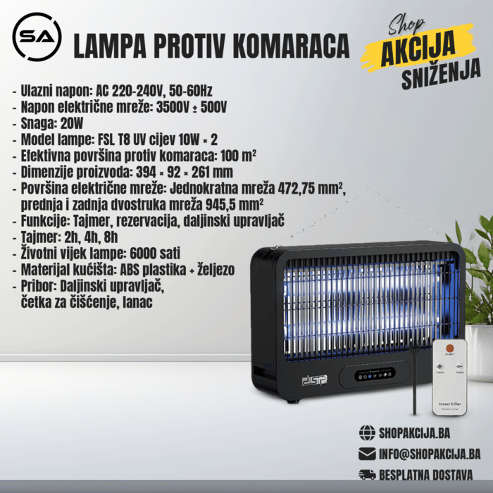 Lampa protiv komaraca 20W - KD3099 - Image 1