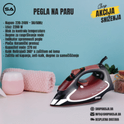 Pegla na paru 2000W - KD1023